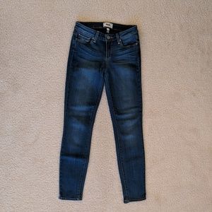 Paige Verdugo Dark Blue Ankle Skinny Jeans 26